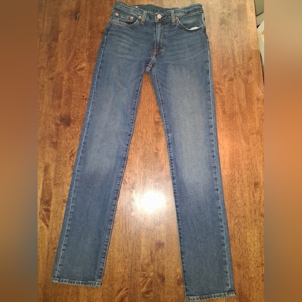 Levi’s Premium 511 Big E Leather Patch Men’s Blue Jeans 30x34